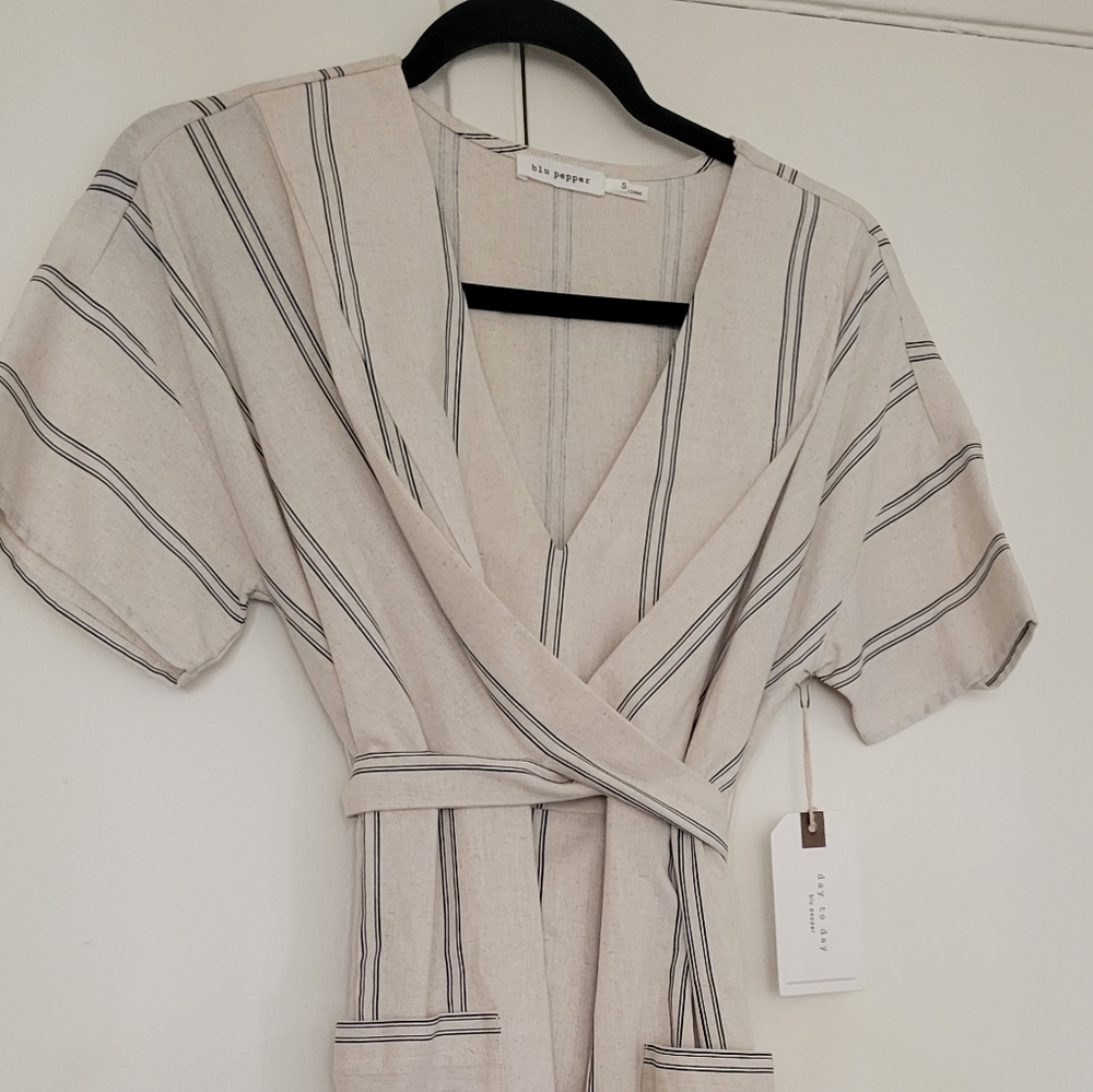 Linen midi dress